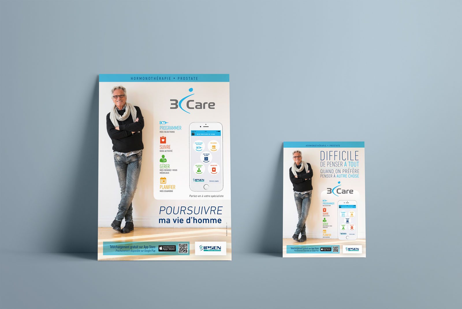 Poster et flyer - application 3iCare